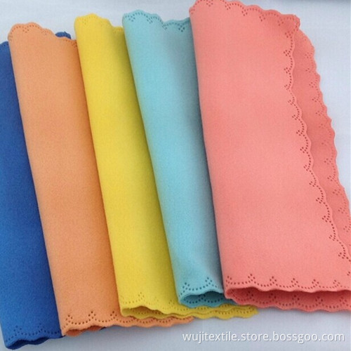SGS Lacily Trimmed Microfiber Lens Cleaning Cloth (WJ-L1605)